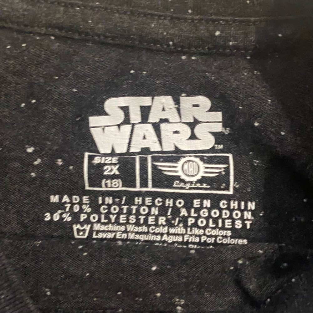 Star Wars‎ Youth Boys Classic Logo Black Shirt Size Is Youth 2XL 18 - Picture 5 of 5